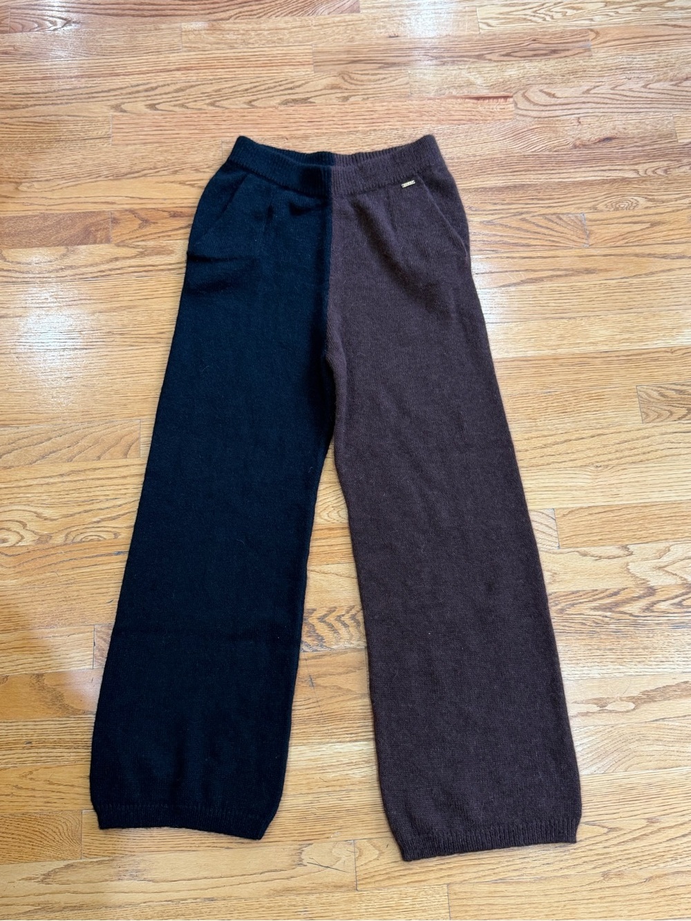 Hara Concept Alpaca Wool Blend Color Block Lounge Pants
